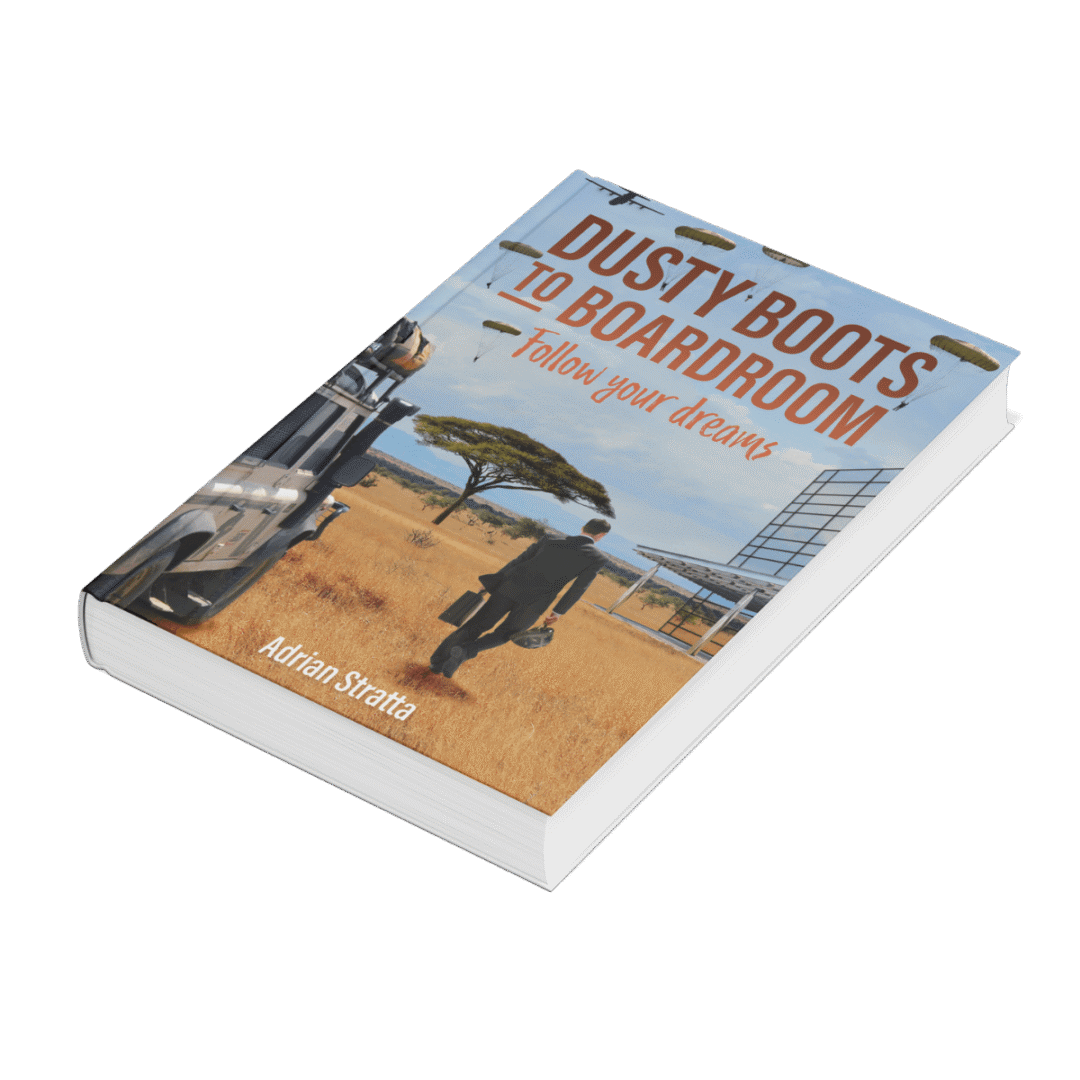 Adrian Stratta Author - Book - Dusty Boots to Boardroom
