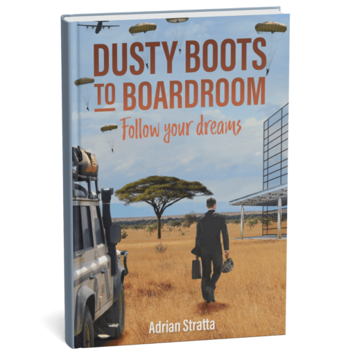 Adrian Stratta Author - Book - Dusty Boots to Boardroom