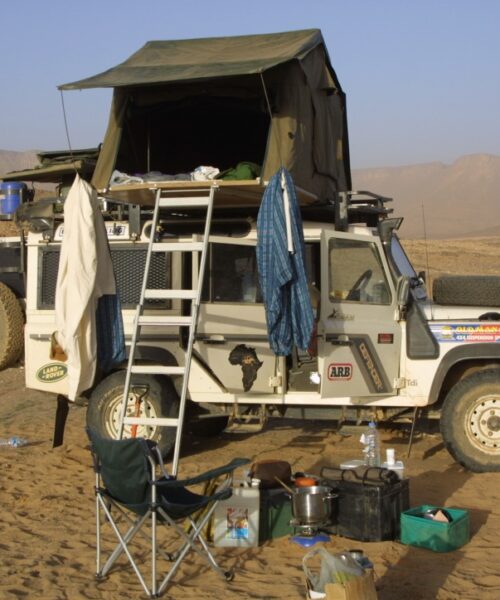Camping in the sahara