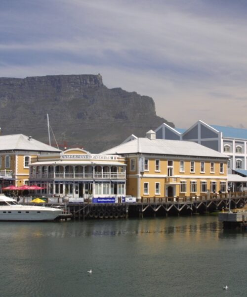 Cape Town waterfront (with Table Mountain behind)